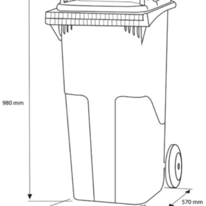 Rubbish Container 120 lt